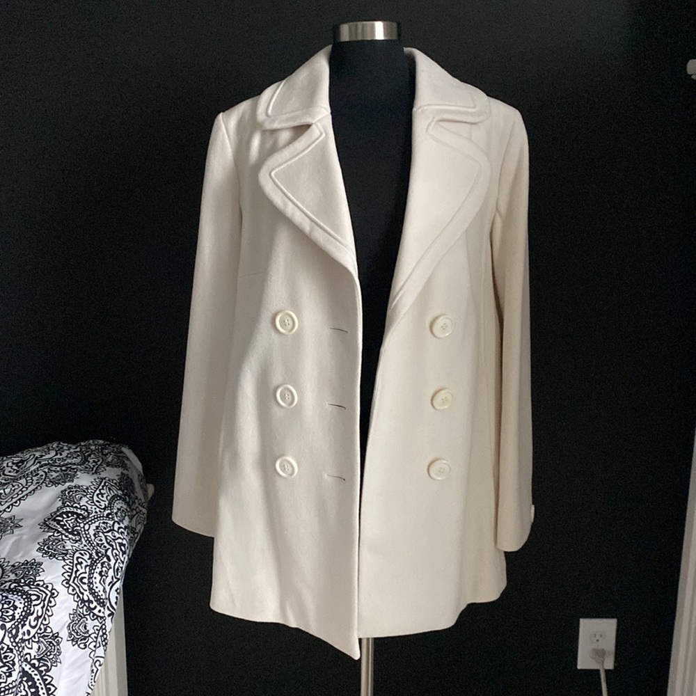 Cream trench coat